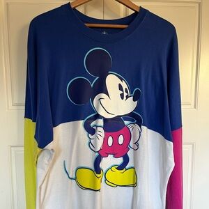 Disneyland 90’s color block retro long sleeve.